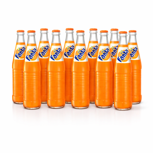 Fanta Orange Sparkling Soft Drink – 12 Glass Bottle Pack