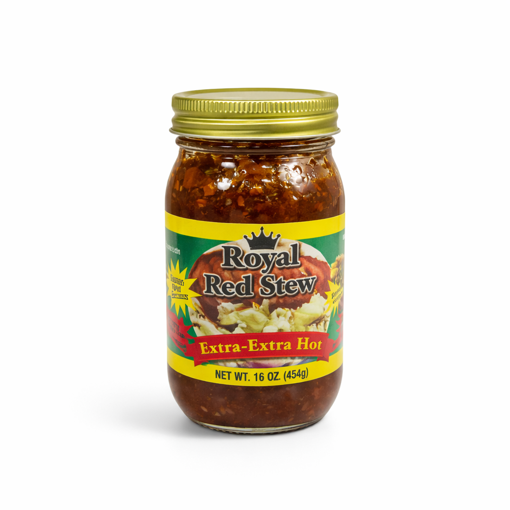 Extra-Extra Hot Red Pepper Stew Sauce – Authentic Spicy Cooking Base (16 oz / 454 g)