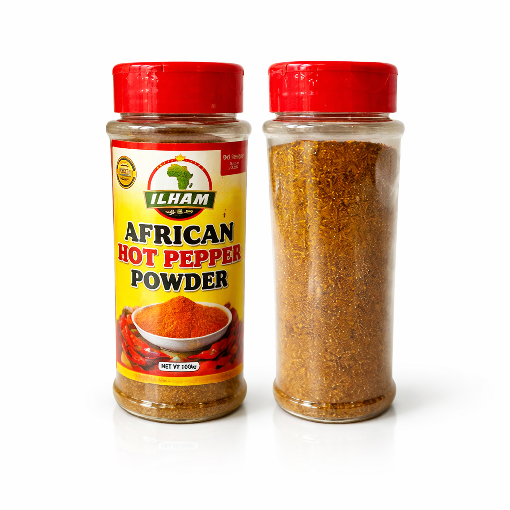 African Hot Pepper Powder – Bold Spicy Seasoning (Net Weight 7 oz)