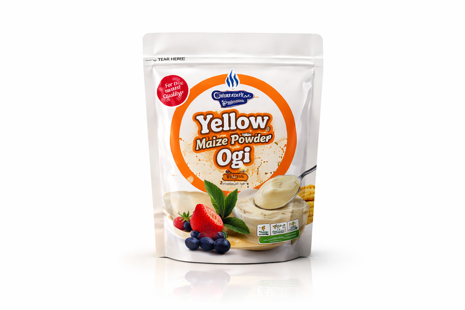 Yellow Maize Powder Ogi (Fermented Corn Porridge Mix)