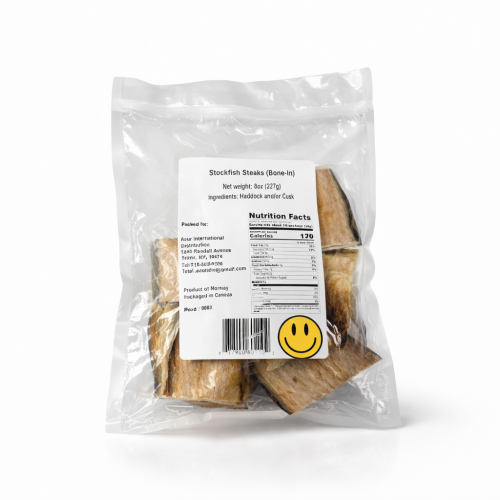 Bone-In Stockfish Steaks – Traditional Air-Dried Seafood