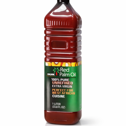 Pure Red Palm Cooking Oil – 1 Liter (33.81 fl oz) Natural Unrefined Oil
