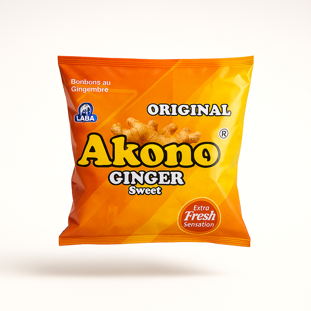 Original Akono Ginger Sweet – Natural Ginger Candy with Bold Flavor