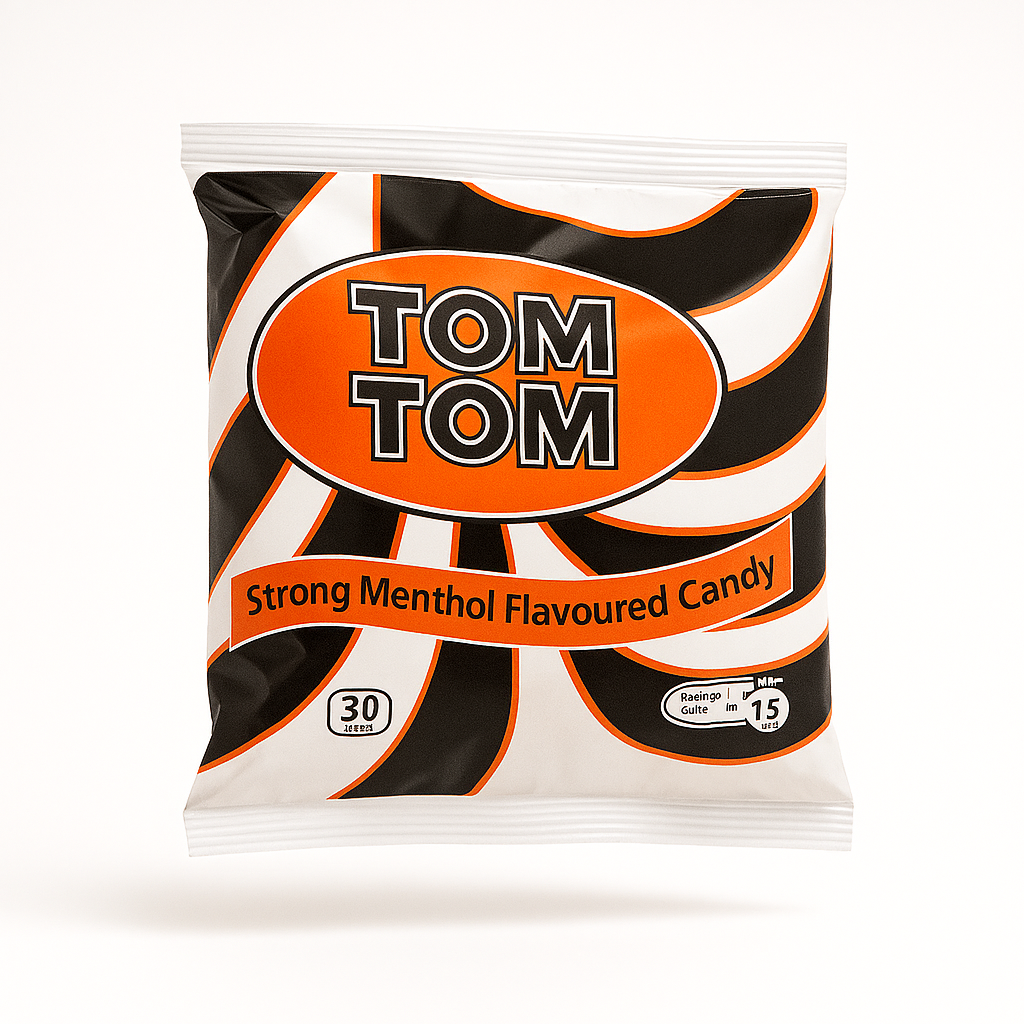 Tom Tom Strong Menthol Candy – Refreshing Breath & Cooling Sensation