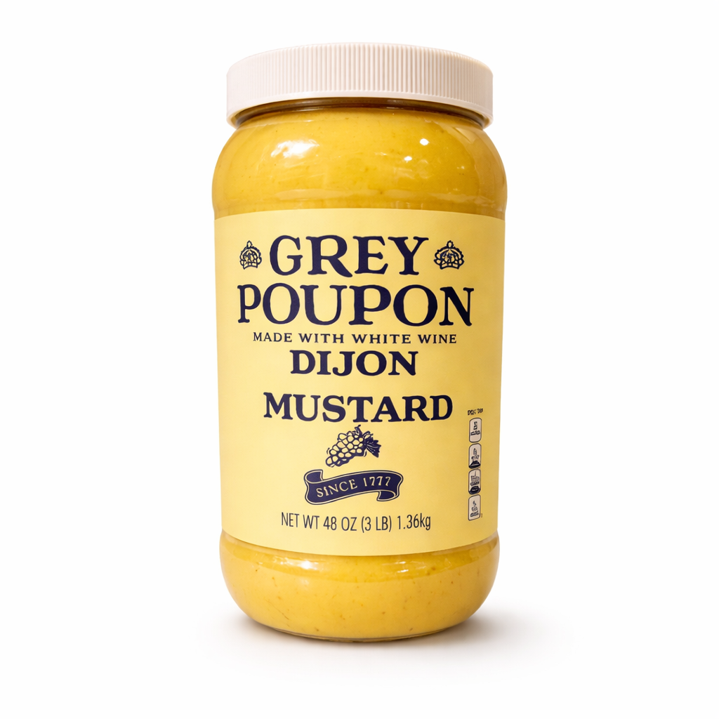 Dijon Mustard 1.36kg – Smooth Gourmet Mustard with White Wine