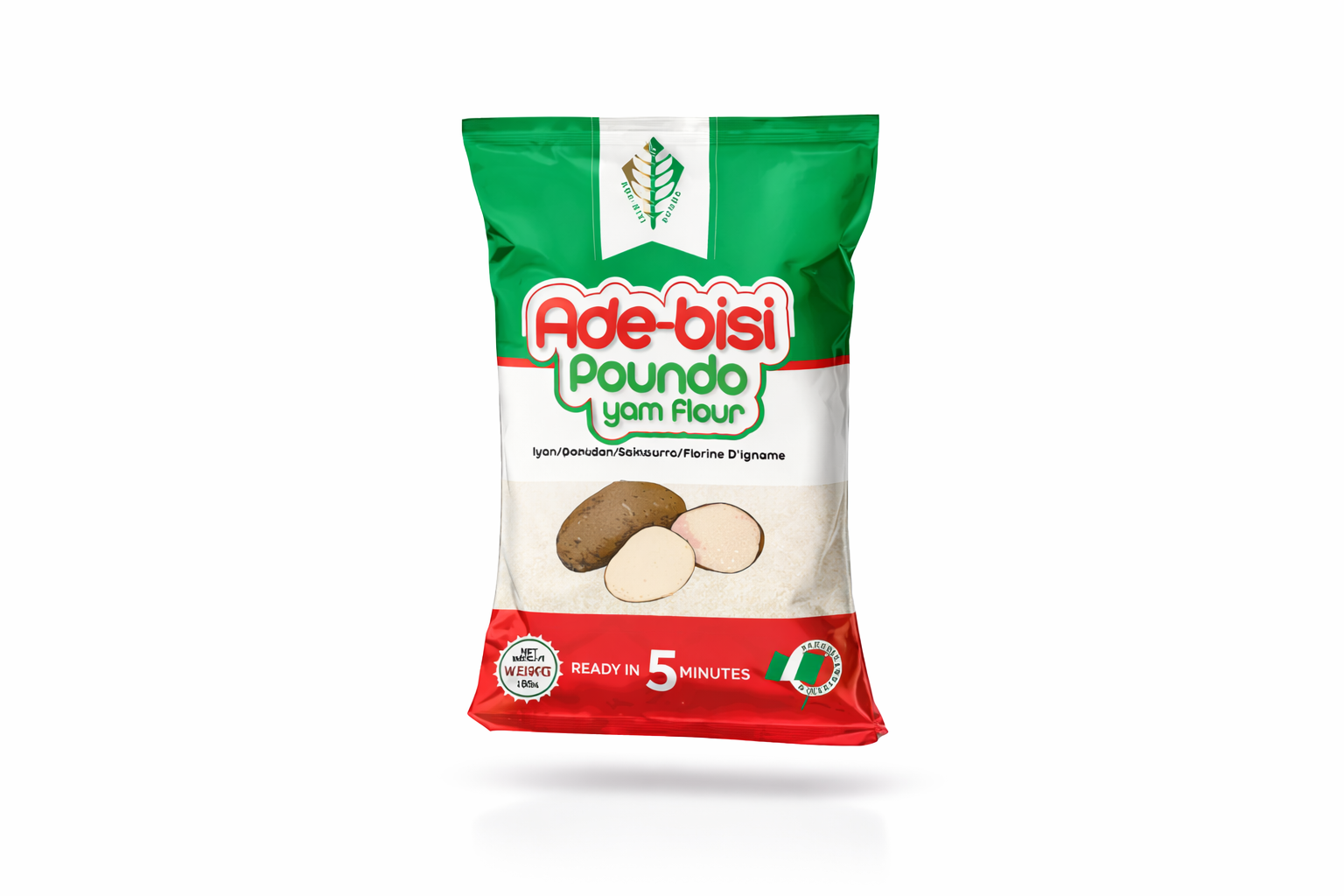 Poundo Yam Flour – 1.80 kg (Instant Yam Flour for Smooth, Authentic Iyan)