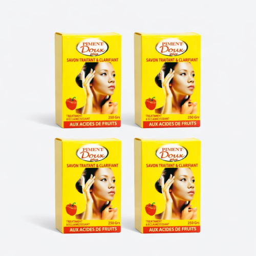 4-Pack Clarifying Soap Bars – Fruit Acid Concentrate Brightening Cleanser