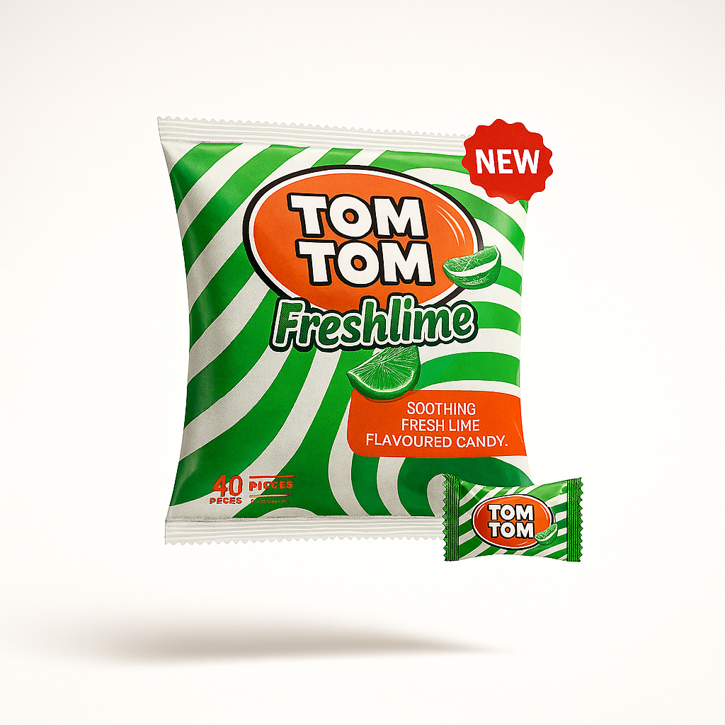 TomTom Freshlime Candy – 40 Units of Refreshing Lime Flavor